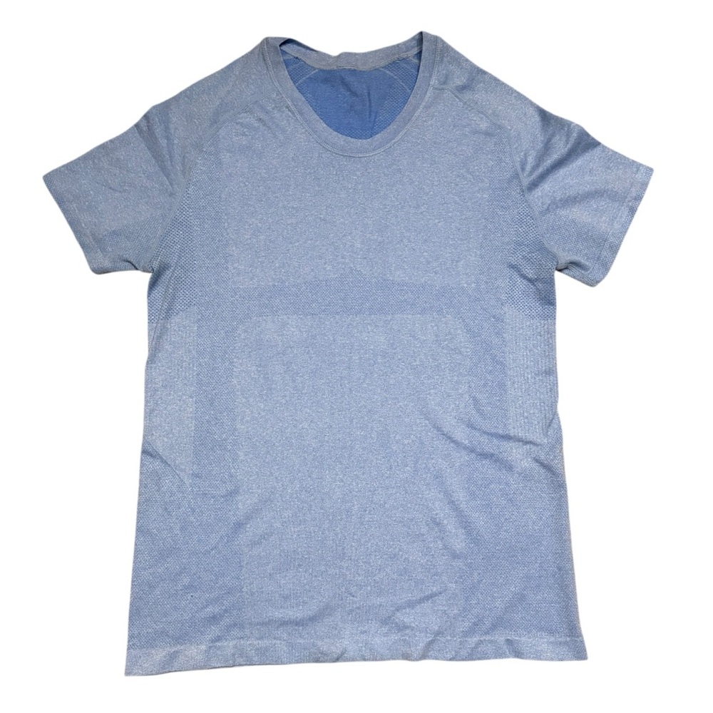 Lululemon‎ Men’s Size M Athletic Tee Blue Short Sleeve Breathable Gym Running